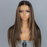ISEE Layered Cut Brown Balayage Highlight Straight Wear Go Glueless Wig | Pre-Sale Outdoorfun #fathersdaygift