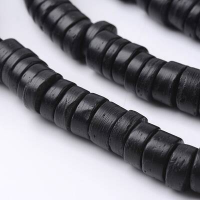 Dyed Natural Coconut Disc Bead Strands