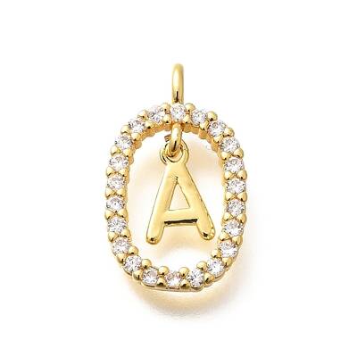 Brass Micro Pave Cubic Zirconia Pendants