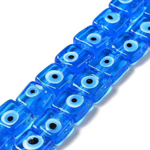 Handmade Evil Eye Lampwork Beads Strands