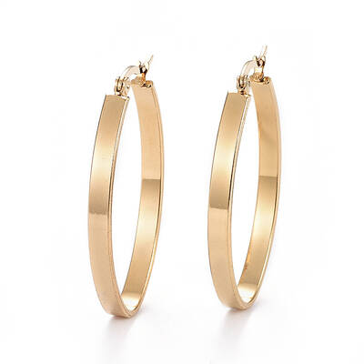 304 Stainless Steel Hoop Earrings