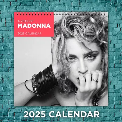 Madonna 2025 Music Calendar, 12-month Celebrity Wall Calendar, Fan Gift