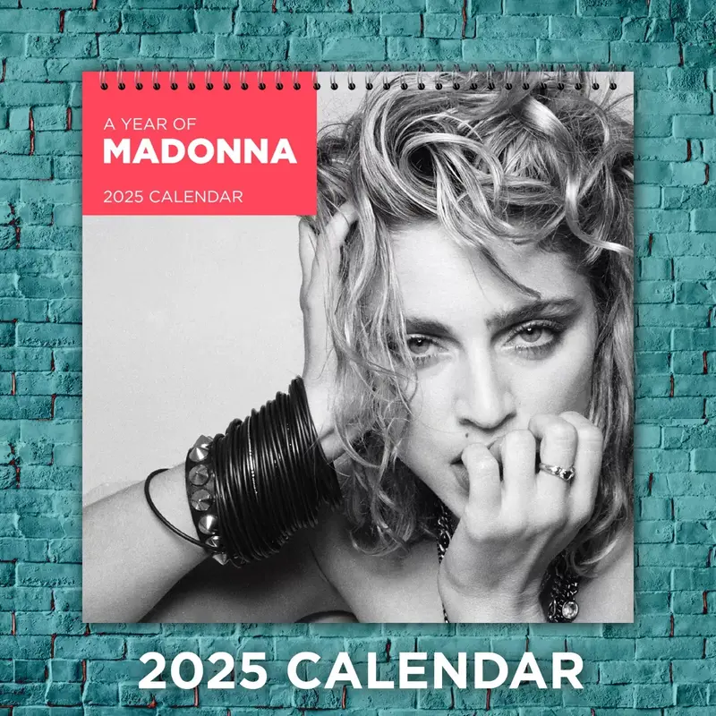 Madonna 2025 Music Calendar, 12-month Celebrity Wall Calendar, Fan Gift