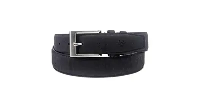 Cork Belt in Black | Size: M: (34.25″ to 40″)