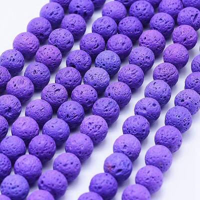 Natural Lava Rock Beads Strands