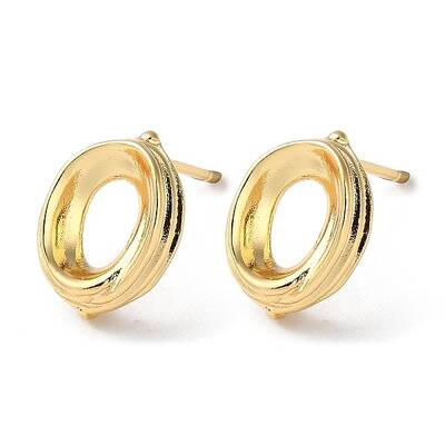 Rack Plating Brass Stud Earring Findings