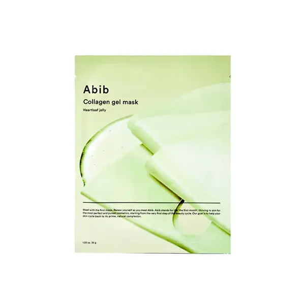 Abib Heartleaf Jelly Collagen Sheet Mask (collagen gel mask) 4 pieces