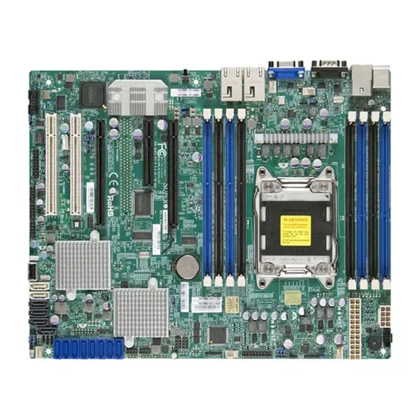 Supermicro X9SRH-7TF-B | Socket LGA2011 Intel C602J Chipset ATX System Board (Motherboard) Supports Xeon E5-2600/E5-1600 Seri...