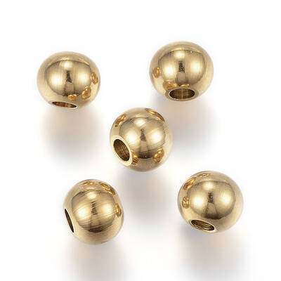 Ion Plating(IP) 202 Stainless Steel Beads