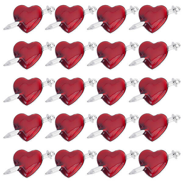20Pcs Halloween Alloy Enamel Pendants