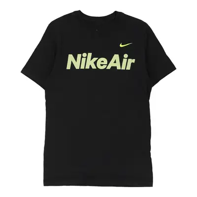 Nike Spellout T-Shirt - Small Black Cotton