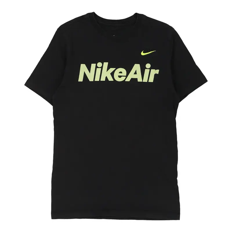 Nike Spellout T-Shirt - Small Black Cotton