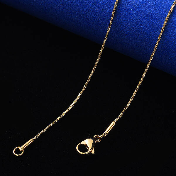 PVD Vacuum Plating 304 Stainless Steel Boston Link Chain Necklace