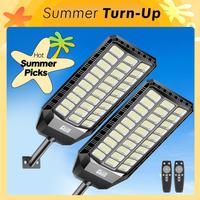 Hykoont  Solar Outdoor Street Lights Dusk to Dawn Auto Lighting up 6500K IP66 Waterproof 3-year-warranty Solar Security Light...