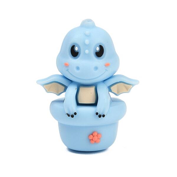 3D Three-Dimensional Dragon Silicone Beads