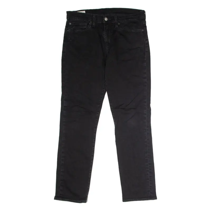 LEVI'S 511 BIG E Jeans Mens Black Slim Straight W34 L32