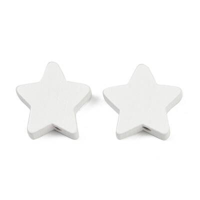 Spray Painted Wood Beads