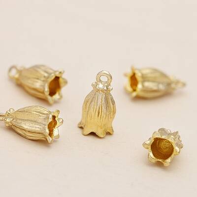 Alloy Flower Charms