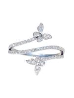 Butterfly Design Rhinestone Decorated Ring, Fashion Accessories for Women for Party, Daily Clothing Decor, Pave Engagement Ri...