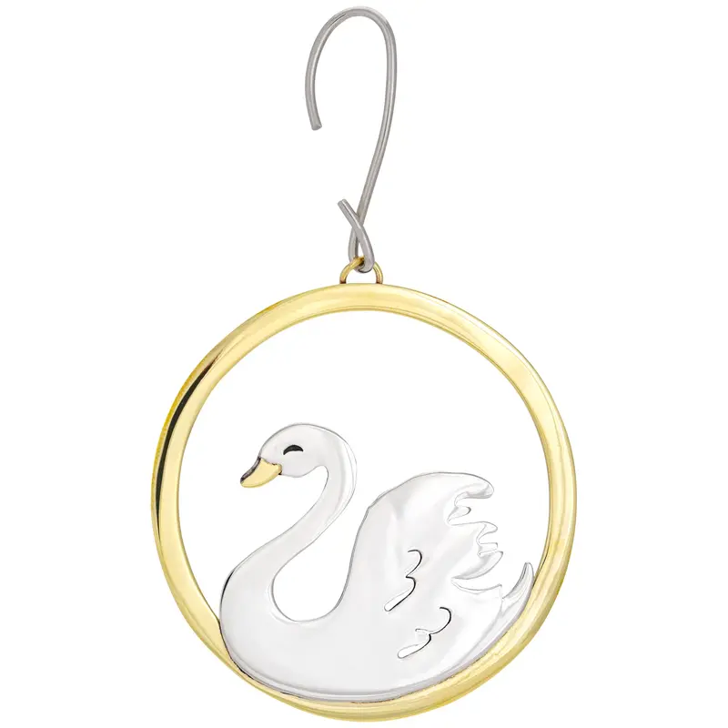 Brilliant Bird Mixed Metals Ornament - Swan