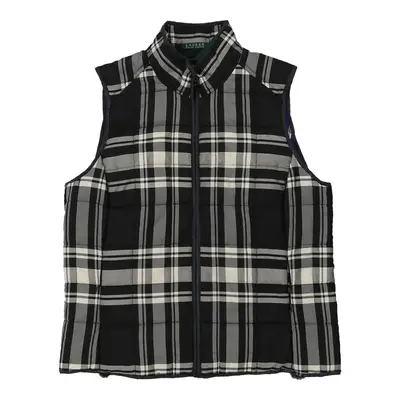 Ralph Lauren Checked Puffer - Large Black & White Nylon