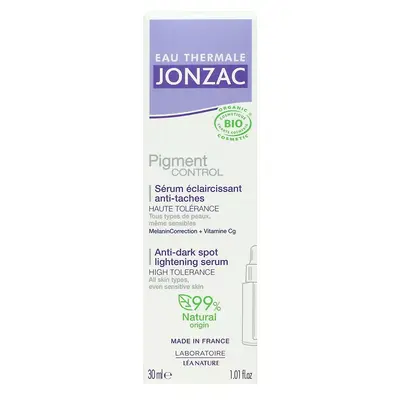 Jonzac Pigment Thermal Water Control Organic Anti-Blemish Brightening Serum 30ml
