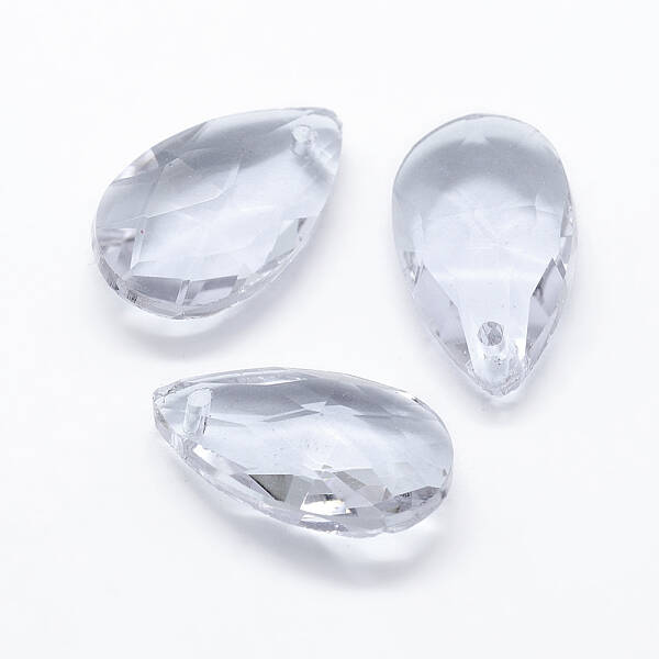 Faceted Glass Pendants