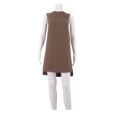 ALL SAINTS Womens Shift Dress Brown Sleeveless Knee Length S