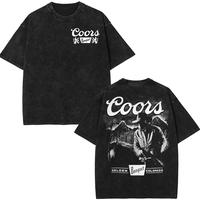 Coors Banquet Golden Colorado Cowboy Mineral Washed Shirt Bull Head Retro Vintage T-Shirt US Mexico Beer Drinking Graphic Tee...
