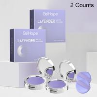 Lavender Matte Powder, 2 Boxes Long-lasting Oil-control Powder, Natural Lightweight Makeup Setting Powder, Face Makeup Access...