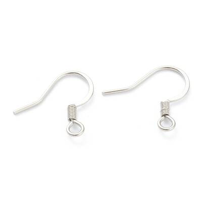 Tarnish Resistant 316 Surgical Stainless Steel Earring Hooks