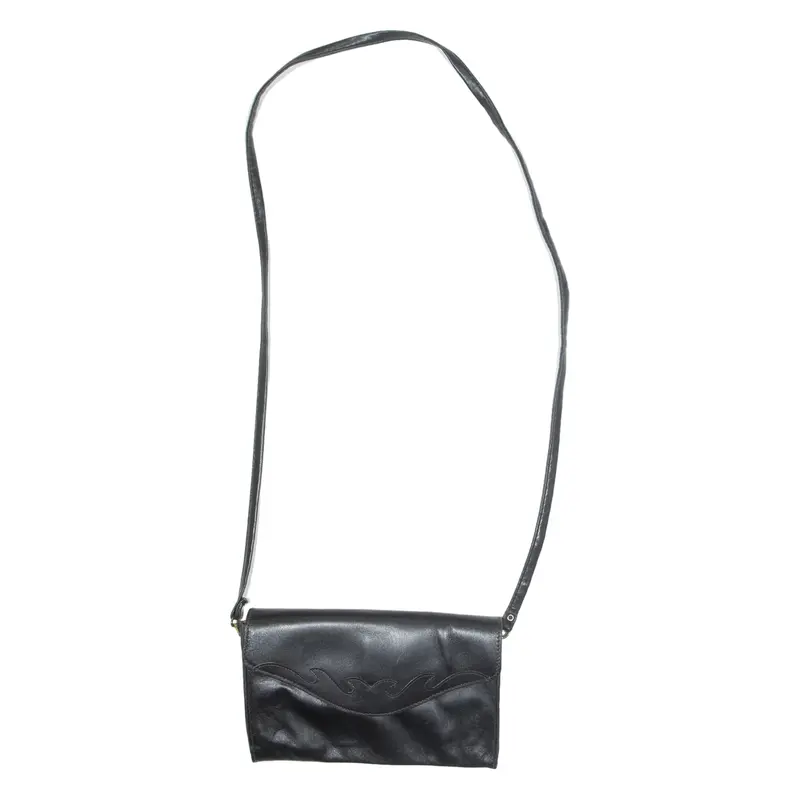 Womens Shoulder Bag Black Leather