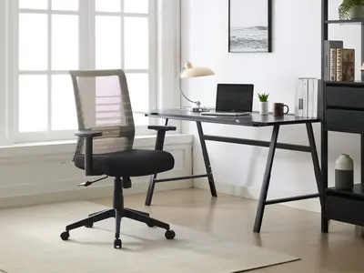 Ergonomic Office Chair with Lumbar Support, Mesh Back, Wheels, and Executive Rolling Swivel for Desk and Computer Use