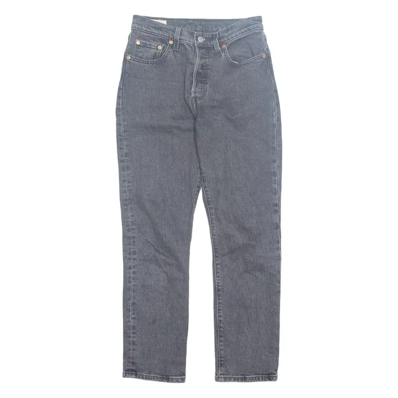 LEVI'S 501 BIG E Jeans Womens Grey Regular Straight W25 L28