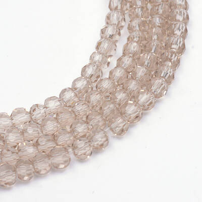 Transparent Glass Bead Strands
