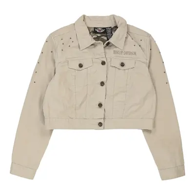 Harley Davidson Jacket - XL Beige Cotton