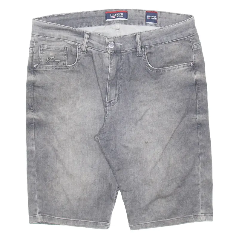 HILFIGER DENIM Mens Jorts Shorts Grey Relaxed M W32
