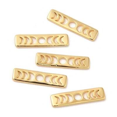 Brass Moon Phase Bar Pendants