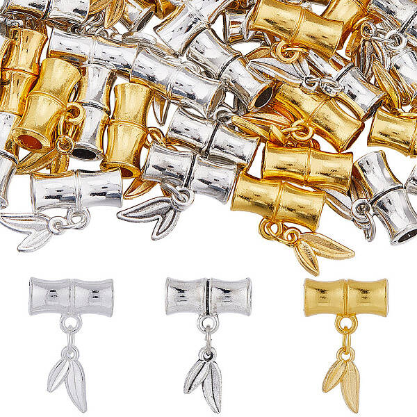 60Pcs 3 Colors Zinc Aolly Tube Bails