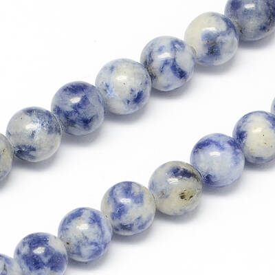Natural Blue Spot Jasper Bead Strands