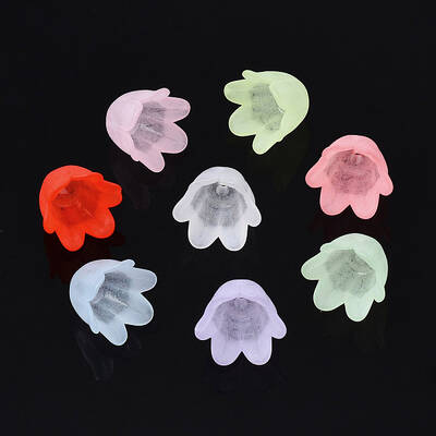 Transparent Acrylic Bead Caps