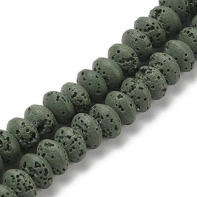 Synthetic Lava Rock Beads Strands