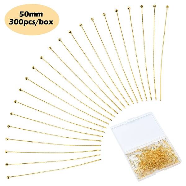 300Pcs Brass Ball Head pins