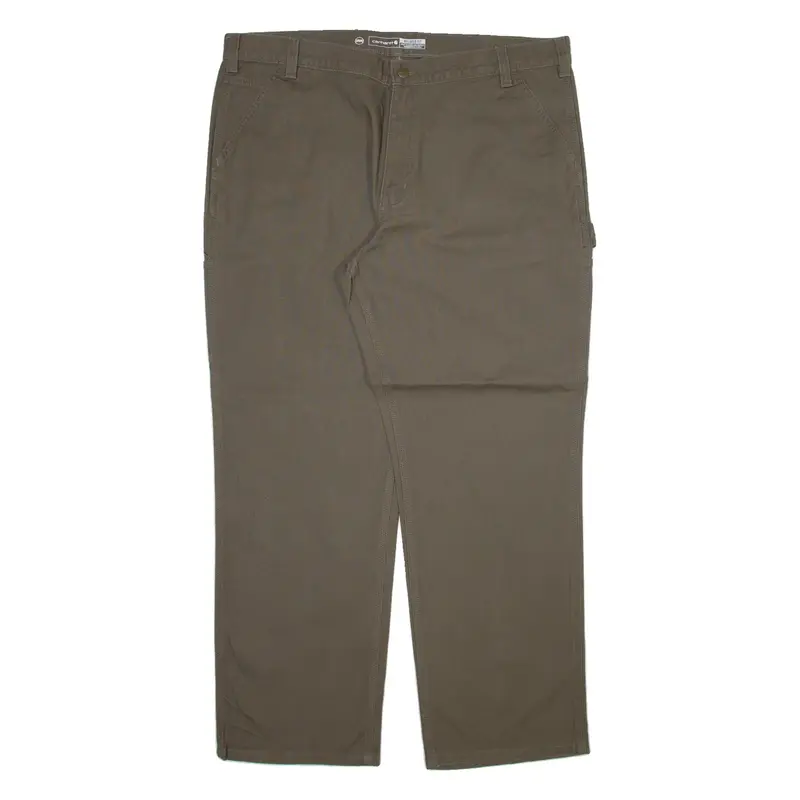 CARHARTT Carpenter Workwear Mens Trousers Grey Relaxed Straight W42 L32