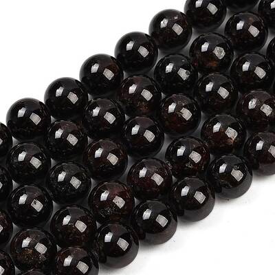Natural Garnet Bead Strands