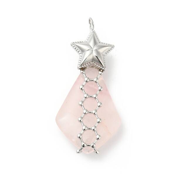Natural Rose Quartz Pendants