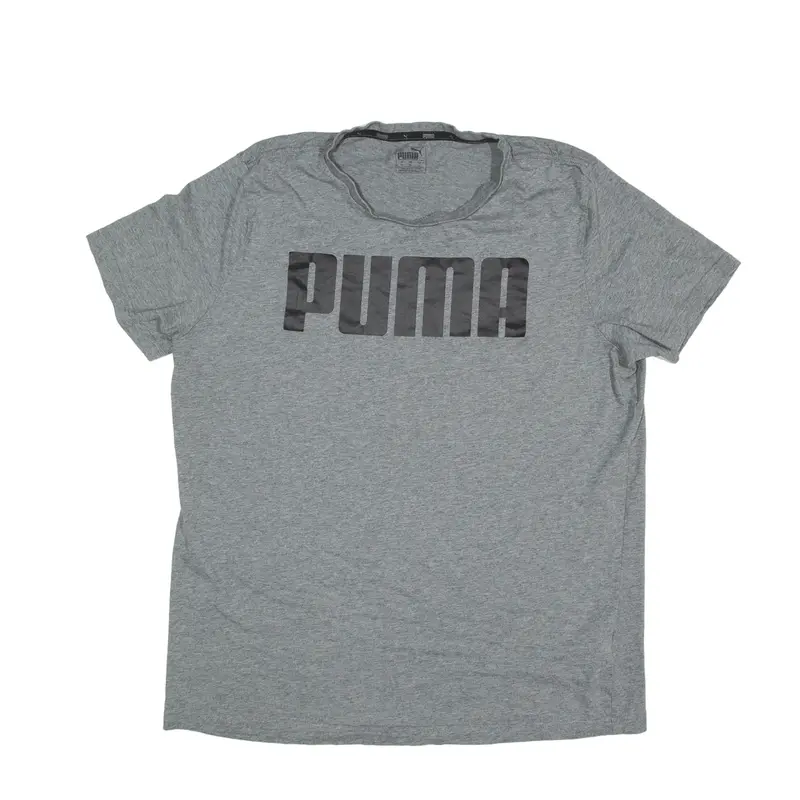 PUMA T-Shirt Grey Short Sleeve Mens XL