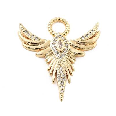 Real 18K Gold Plated Brass Micro Pave Cubic Zirconia Pendants