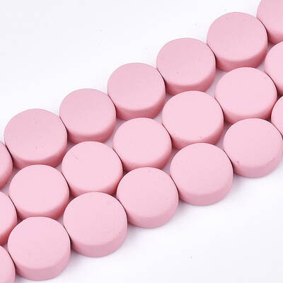 Spray Painted Non-magnetic Synthetic Hematite Beads Strands