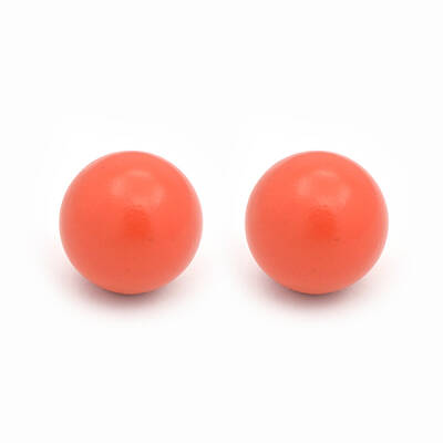 No Hole Spray Painted Brass Round Ball Beads Fit Cage Pendants
